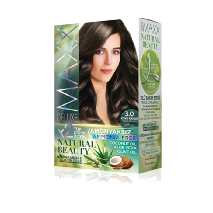 Natural Beauty Amonyaksız Saç Boyası 3.0 Koyu Kahve (74)