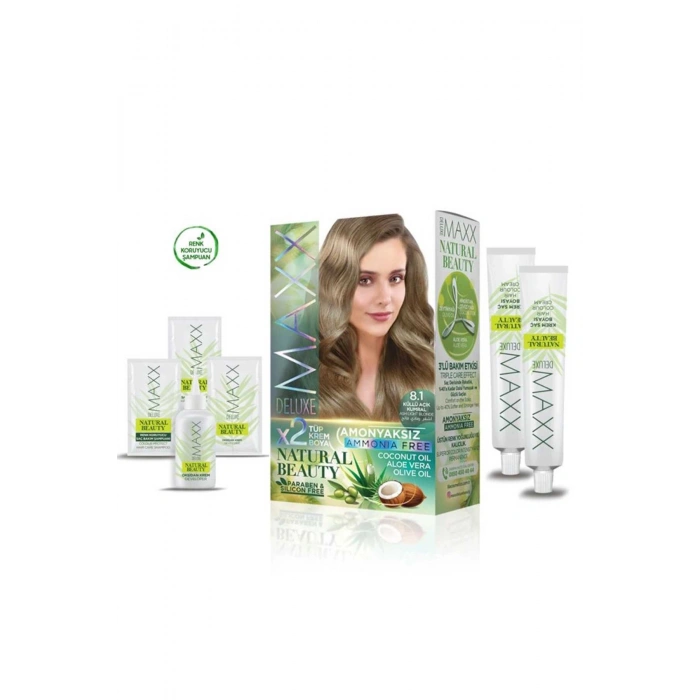 Natural Beauty Amonyaksız Saç Boyası 8.1 Küllü Açık Kumral (74)