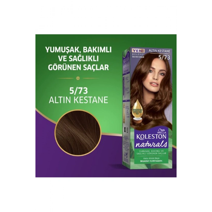 Naturals Saç Boyası Altın Kestane 5/73 2X Paket (74)