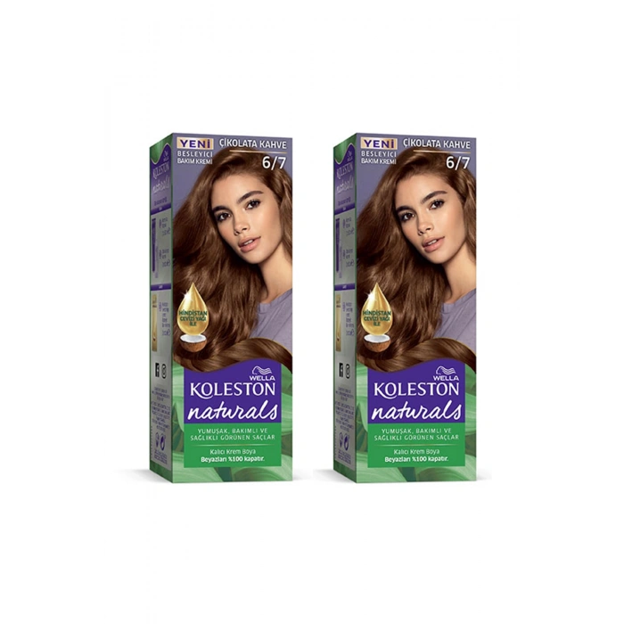 Naturals Saç Boyası Çikolata Kahve 6/7 2X Paket (74)