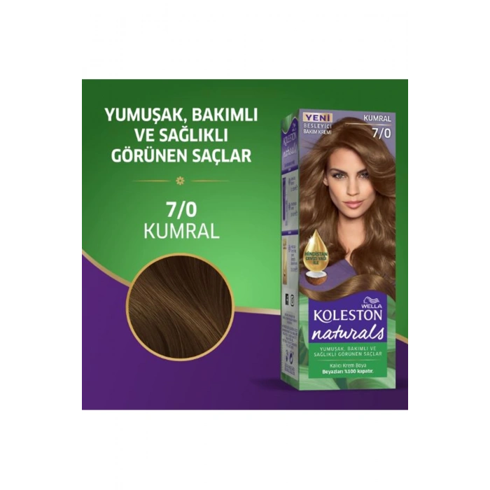 Naturals Saç Boyası Kumral 7/0 2X Paket (74)