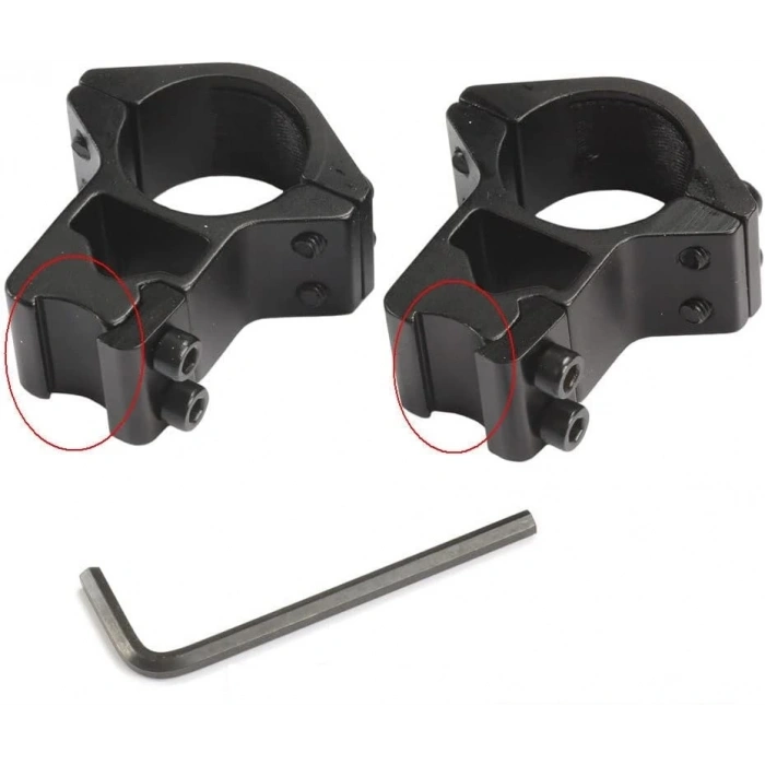 Nikula25.4mm dürbün için 11mm YÜKSEK Havalı  / Av tüfeği Ayağı (  )