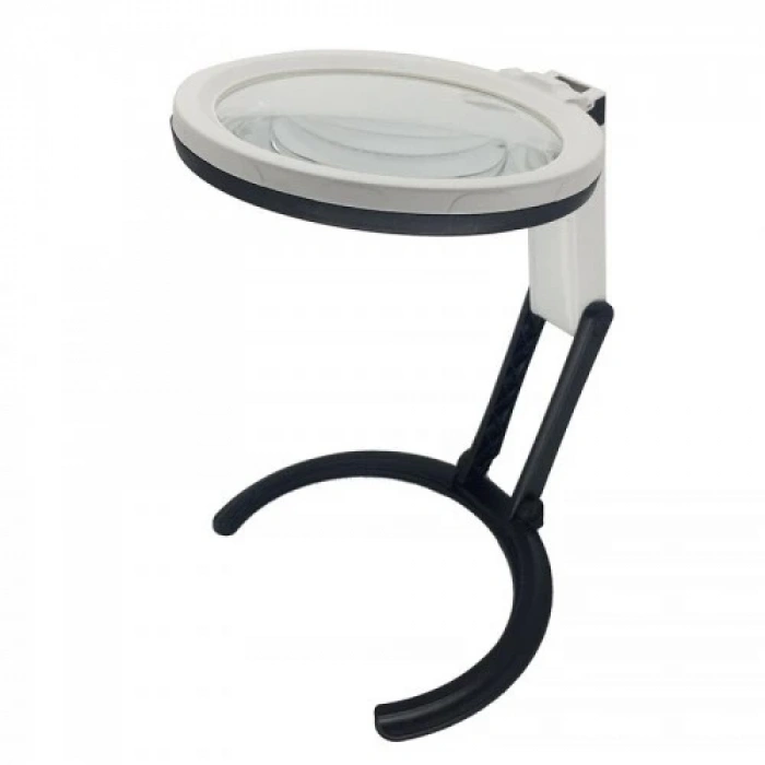 Nikula2x5x120mm   10 Ledli  Masaüstü Büyüteç (  )