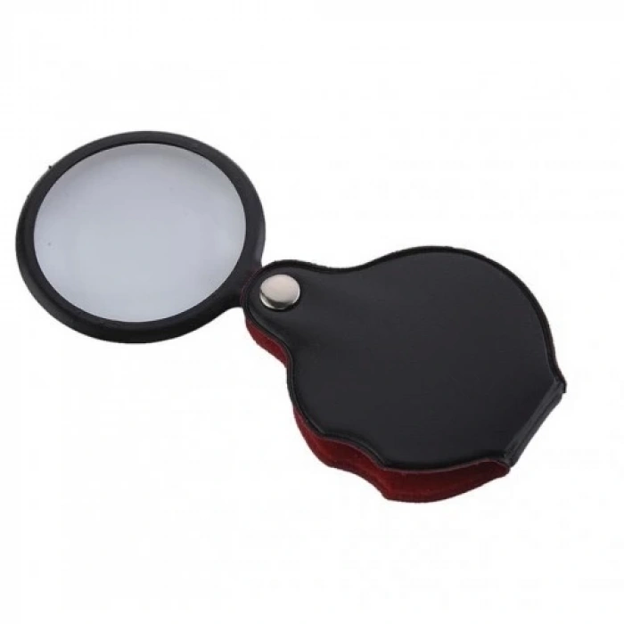 Nikula5x50mmmini Büyüteç,cepte Taşınan,optik Lens Katlanabilir Deri Kaplamaxx1051 (  )