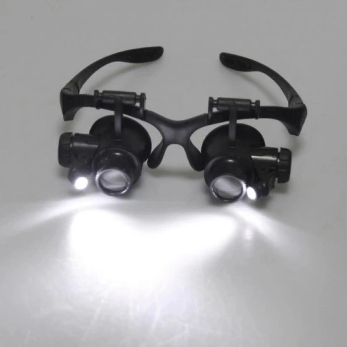 NikulaGözlük Modeli 10x 15x 20x 25x Lens,2led ışıklı,büyüteç (  )