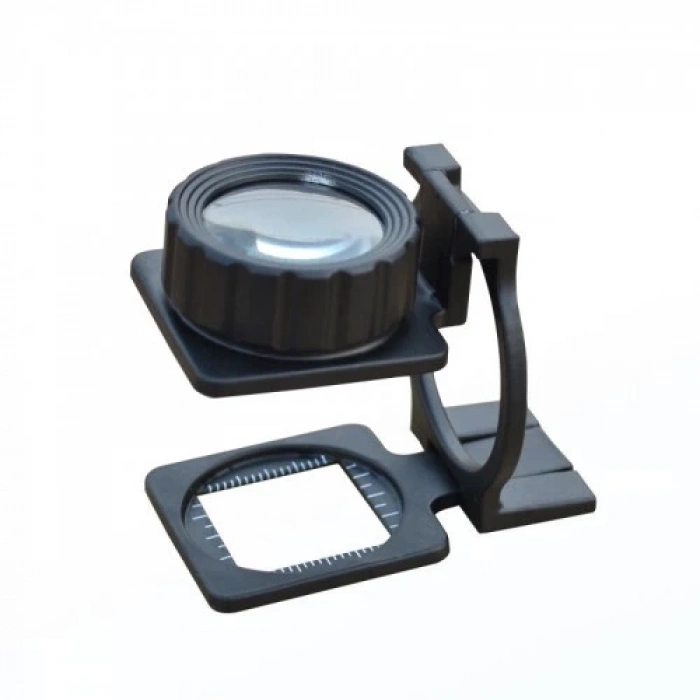 NikulaTekstilciler Için  Kumaş Kontrolü Büyüteç,katlanan, Metal 15x Büyütme (  )