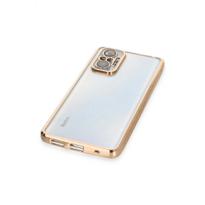Note 10 Pro Kılıf  Lensli  - Gold