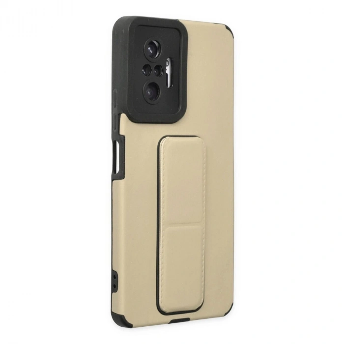 Note 10 Pro Kılıf Mega Standlı  - Gold