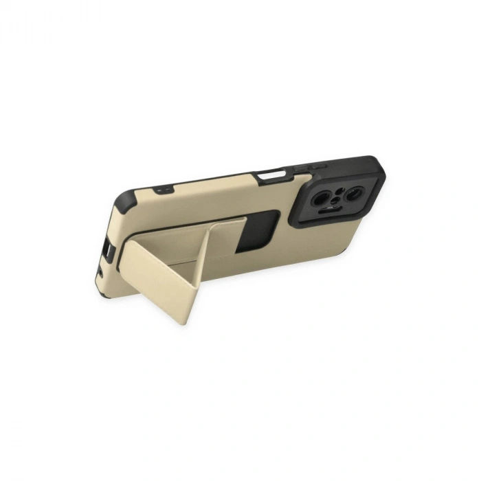 Note 10 Pro Kılıf Mega Standlı  - Gold