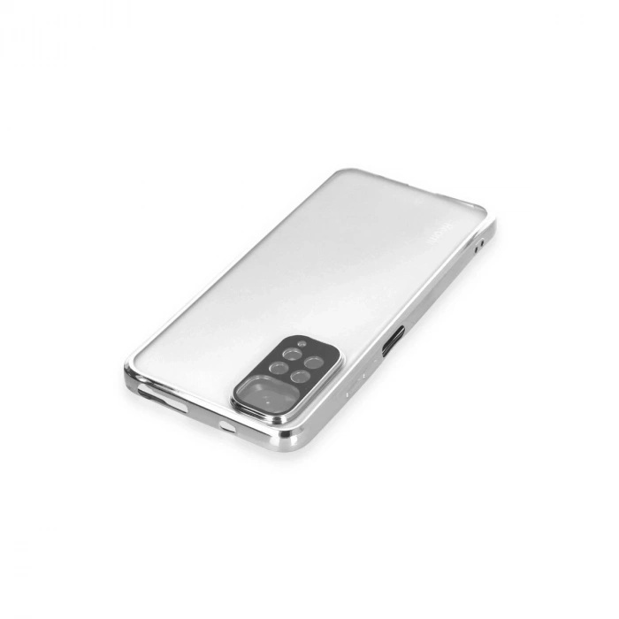Note 11 Kılıf  Lensli  - Gümüş