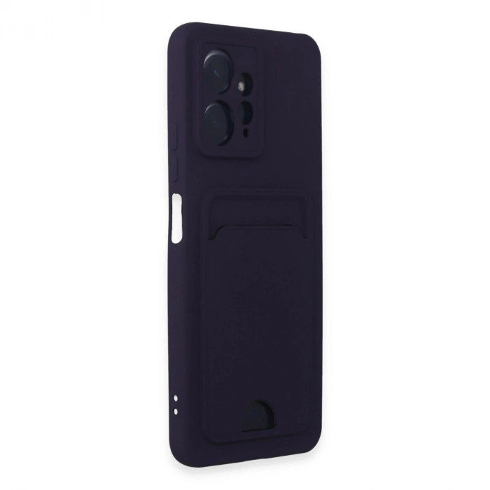 Note 12 4g Kılıf Kelvin Kartvizitli  - Derin Mor
