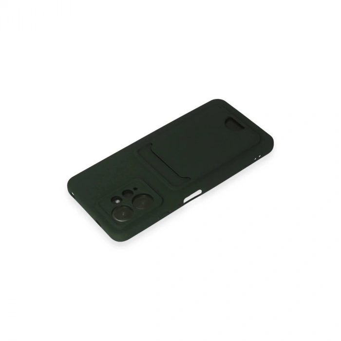 Note 12 4g Kılıf Kelvin Kartvizitli  - Koyu Yeşil