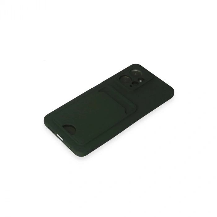 Note 12 4g Kılıf Kelvin Kartvizitli  - Koyu Yeşil