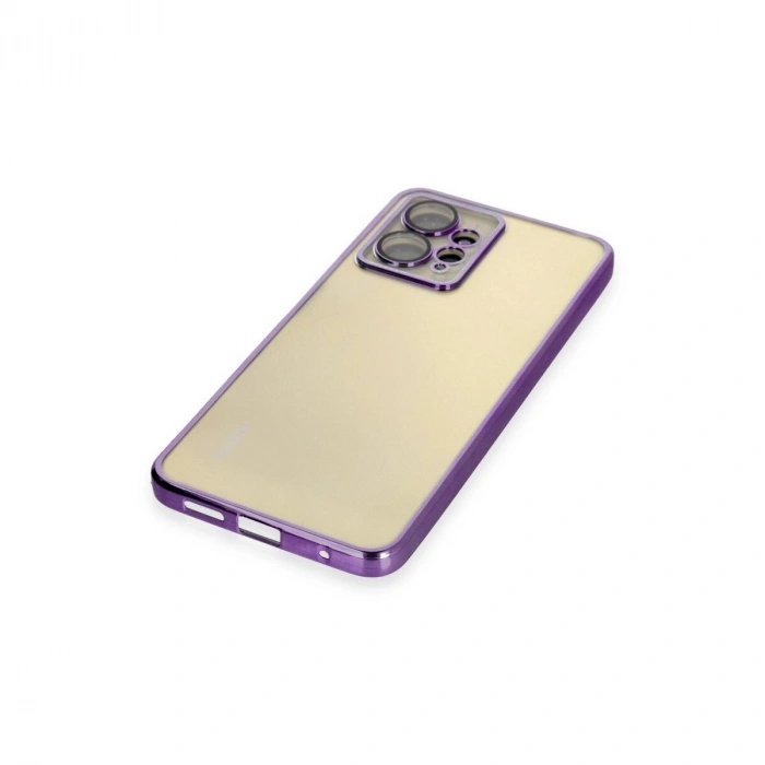 Note 12 4g Kılıf  Lensli  - Mor