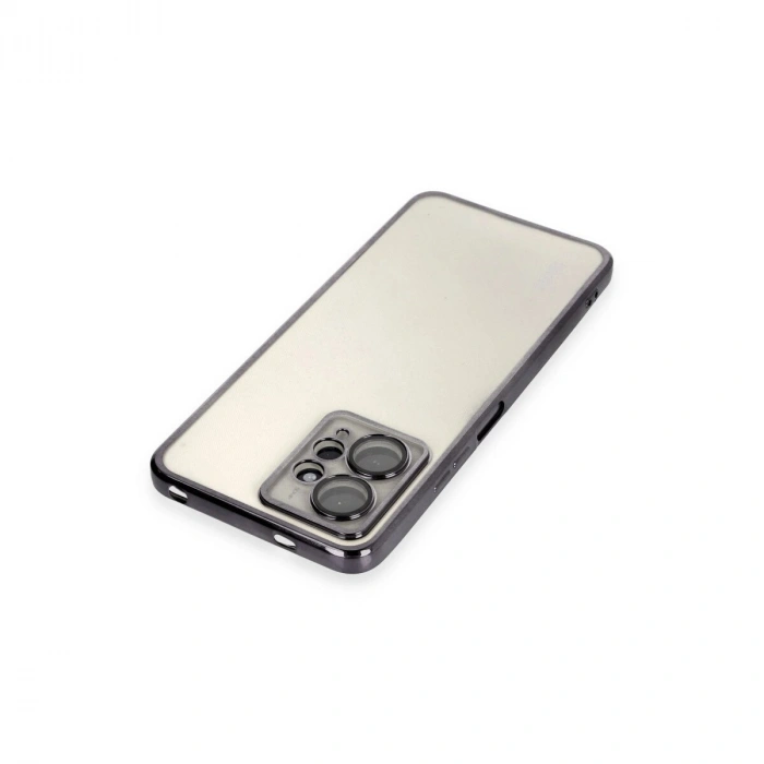 Note 12 4g Kılıf  Lensli  - Siyah