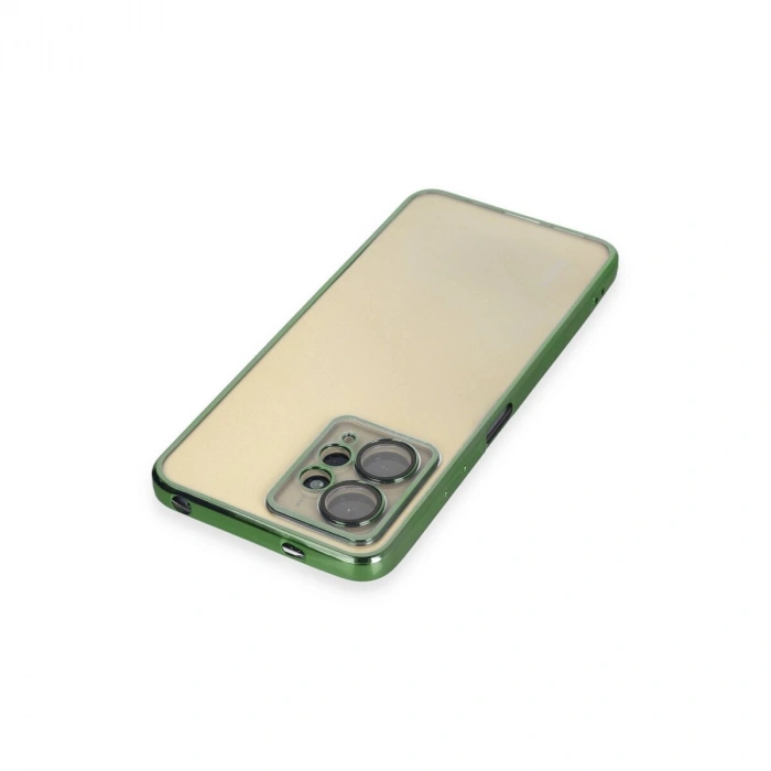 Note 12 4g Kılıf  Lensli  - Yeşil