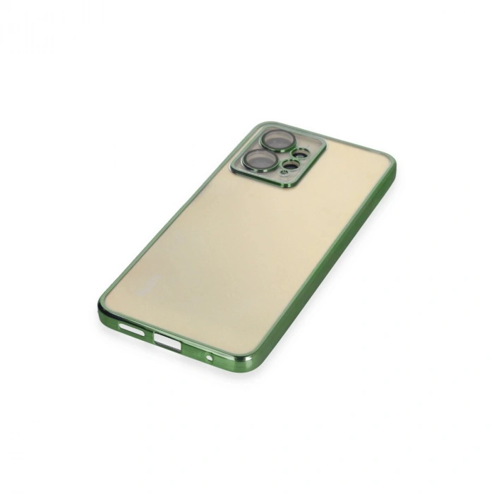 Note 12 4g Kılıf  Lensli  - Yeşil