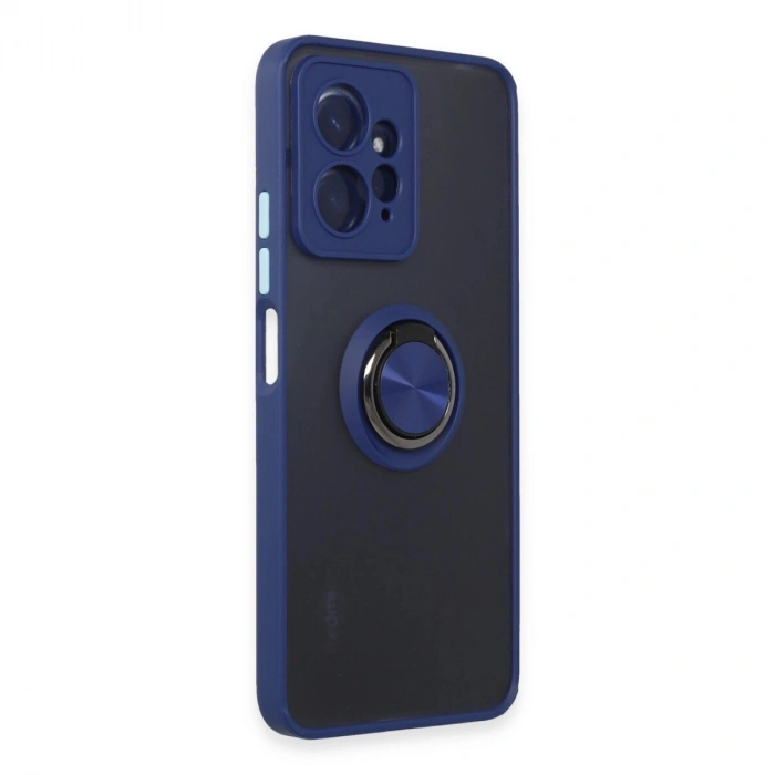 Note 12 4g Kılıf Montreal Yüzüklü  Kapak - Lacivert