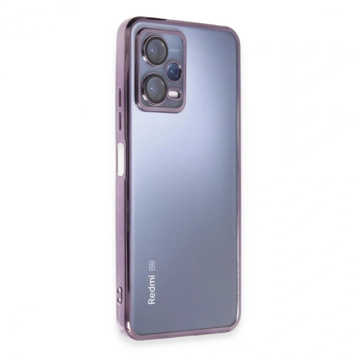 Note 12 5g Kılıf  Lensli  - Mor