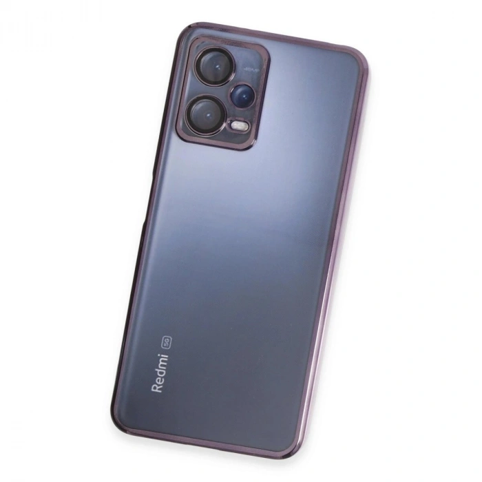 Note 12 5g Kılıf  Lensli  - Mor
