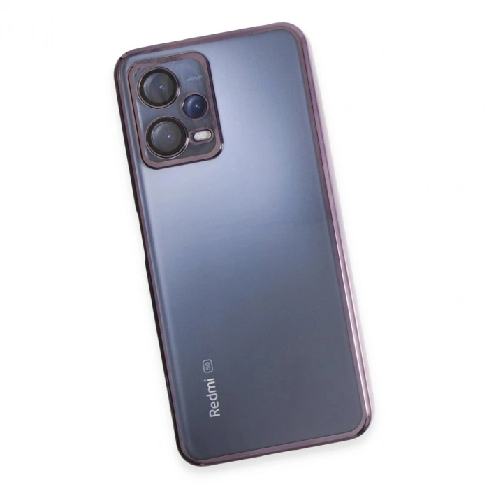 Note 12 5g Kılıf  Lensli  - Mor