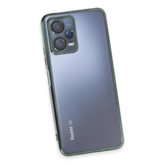 Note 12 5g Kılıf  Lensli  - Yeşil