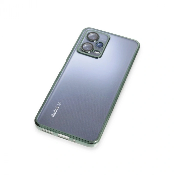 Note 12 5g Kılıf  Lensli  - Yeşil
