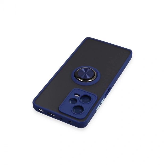 Note 12 5g Kılıf Montreal Yüzüklü  Kapak - Lacivert