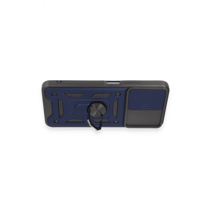 Note 12 5g Kılıf Pars Lens Yüzüklü  - Lacivert