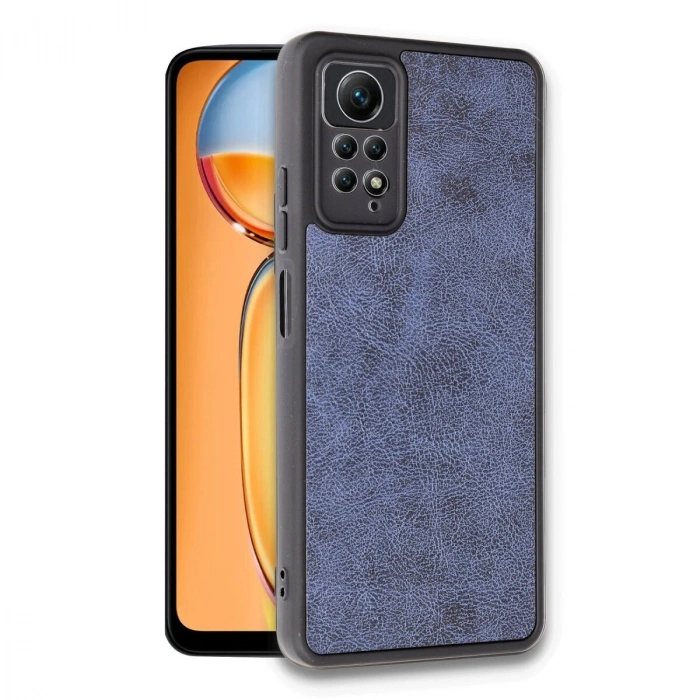 Note 12 Pro 4g Kılıf Aras Deri Kapak - Lacivert