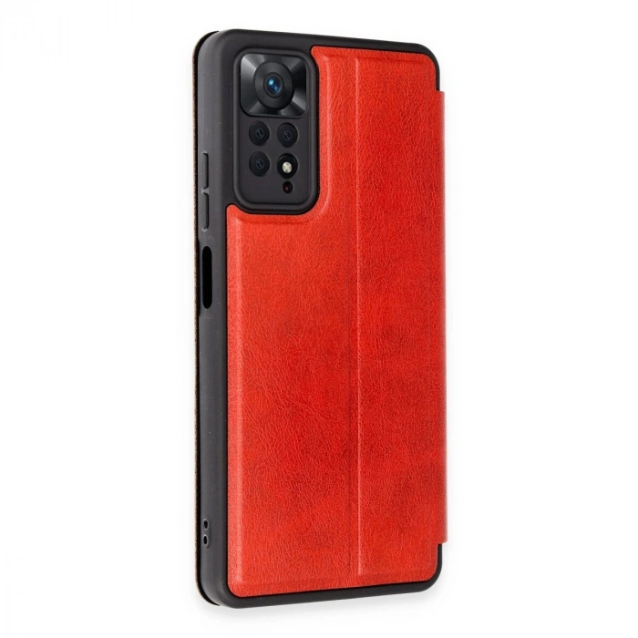 Note 12 Pro 4g Kılıf Flip Cover - Kırmızı