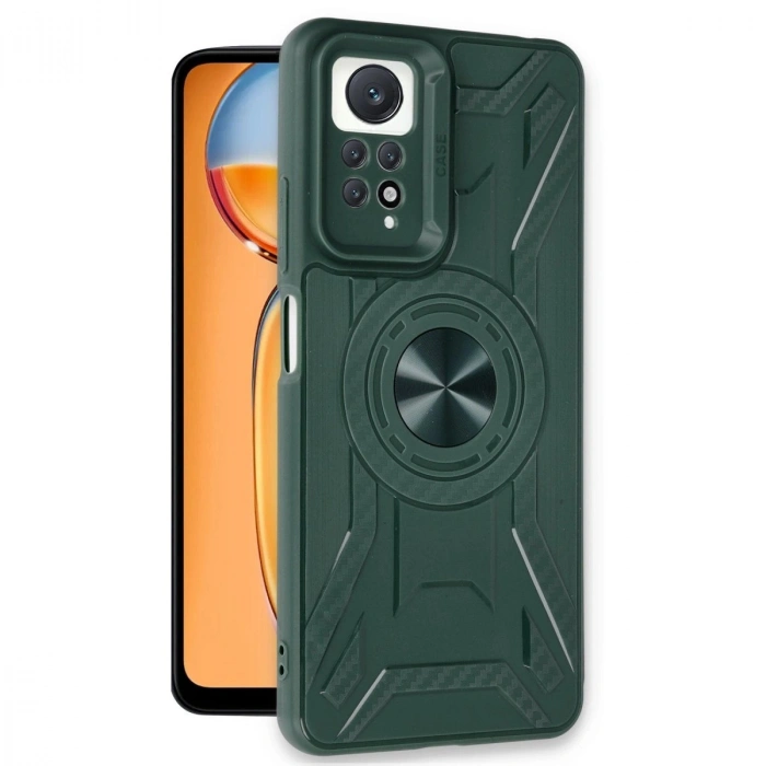 Note 12 Pro 4g Kılıf Lincoln  - Koyu Yeşil