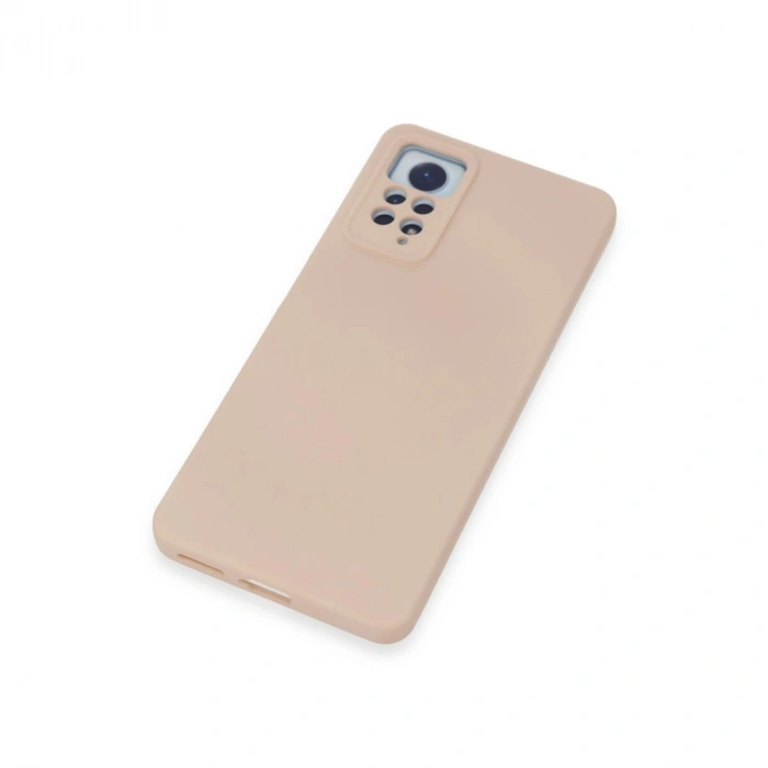 Note 12 Pro 4g Kılıf Nano İçi Kadife  - Pudra