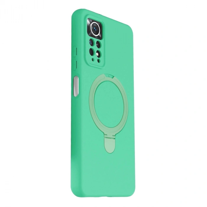 Note 12 Pro 4g Regal Magsafe Standlı Kapak - Yeşil