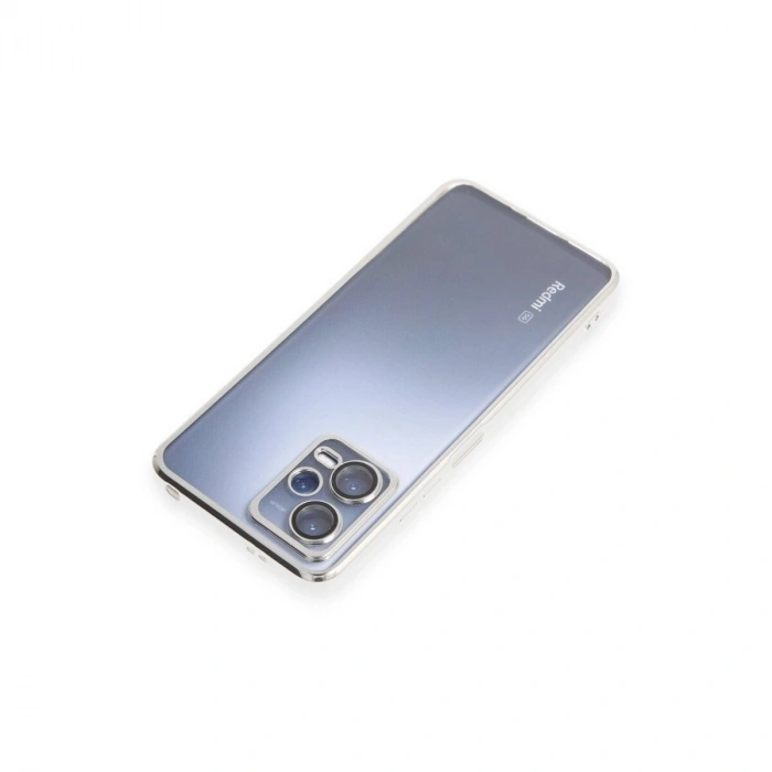 Note 12 Pro 5g Kılıf  Lensli  - Gümüş