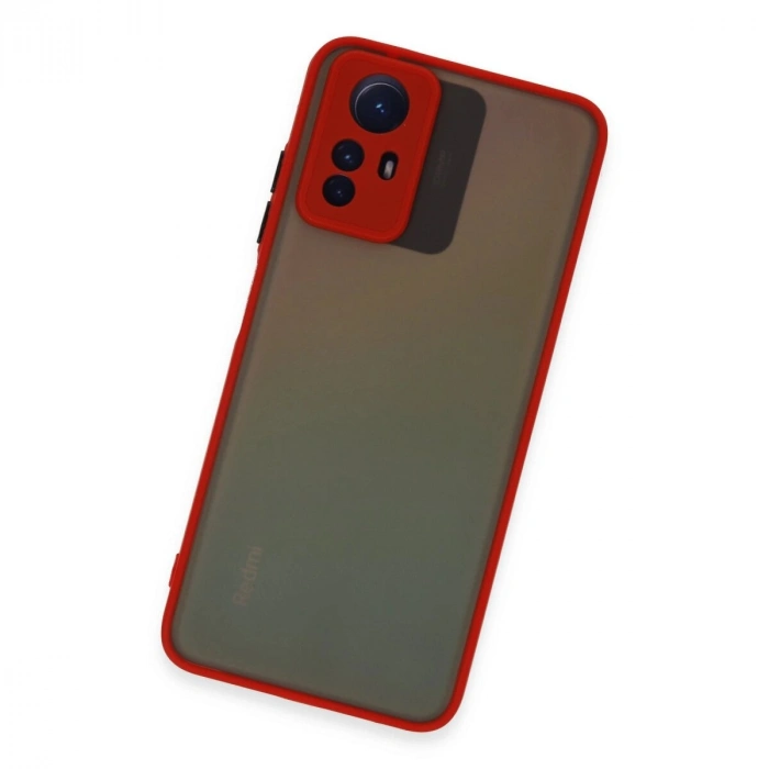 Note 12s Kılıf Montreal  Kapak - Kırmızı