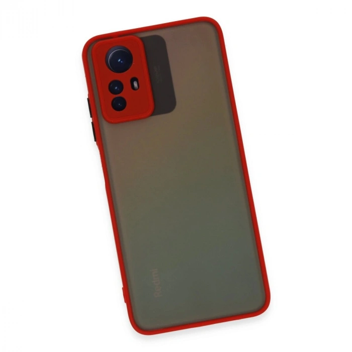 Note 12s Kılıf Montreal  Kapak - Kırmızı