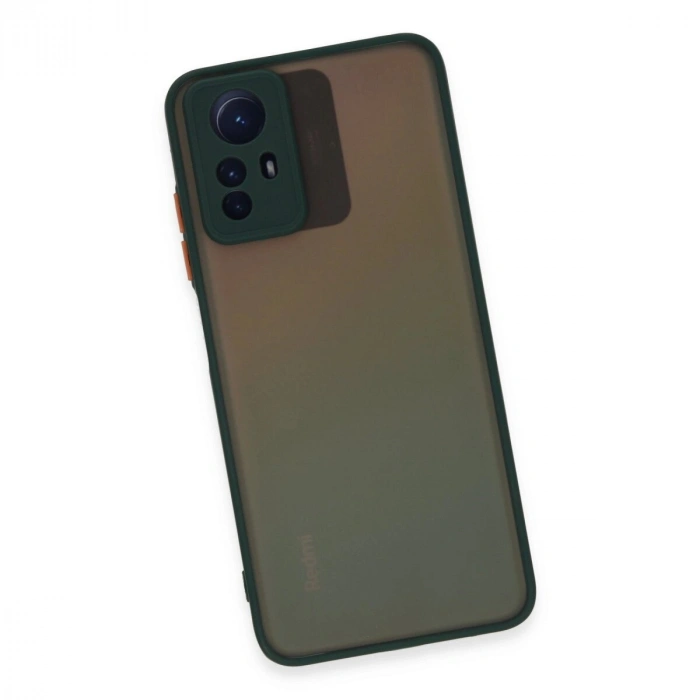 Note 12s Kılıf Montreal  Kapak - Yeşil