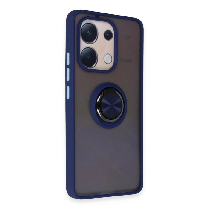 Note 13 4g Kılıf Montreal Yüzüklü  Kapak - Lacivert