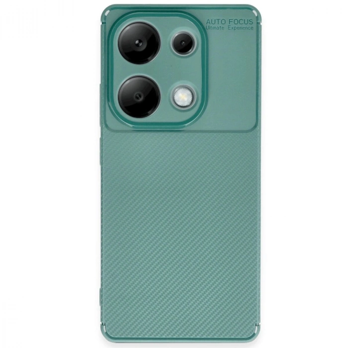 Note 13 Pro 4g Kılıf Auto Fus Karbon Kapak - Koyu Yeşil