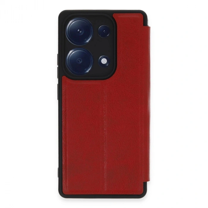 Note 13 Pro 4g Kılıf Flip Cover - Kırmızı