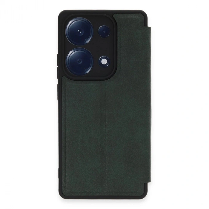 Note 13 Pro 4g Kılıf Flip Cover - Koyu Yeşil