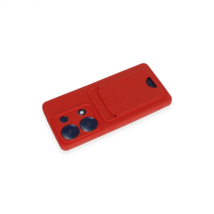 Note 13 Pro 4g Kılıf Kelvin Kartvizitli  - Kırmızı