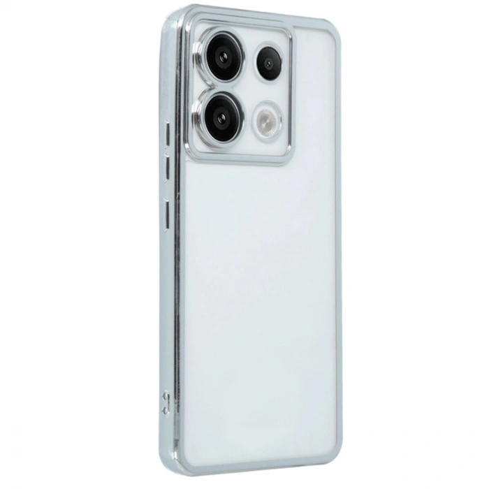 Note 13 Pro 4g Kılıf  Lensli  - Gümüş