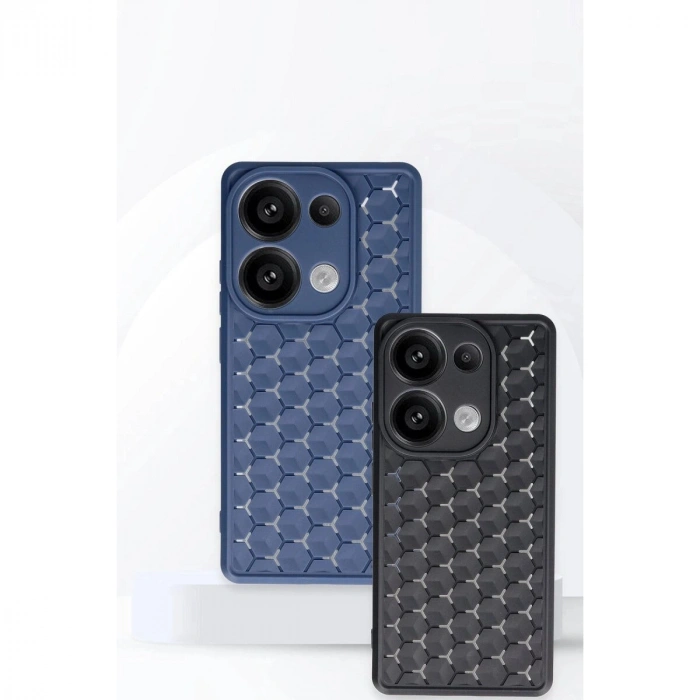 Note 13 Pro 4g Kılıf Petek  Kapak - Siyah