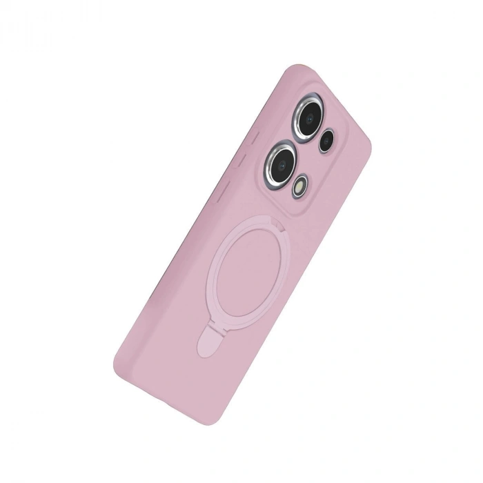 Note 13 Pro 4g Regal Magsafe Standlı Kapak - Açık Pembe