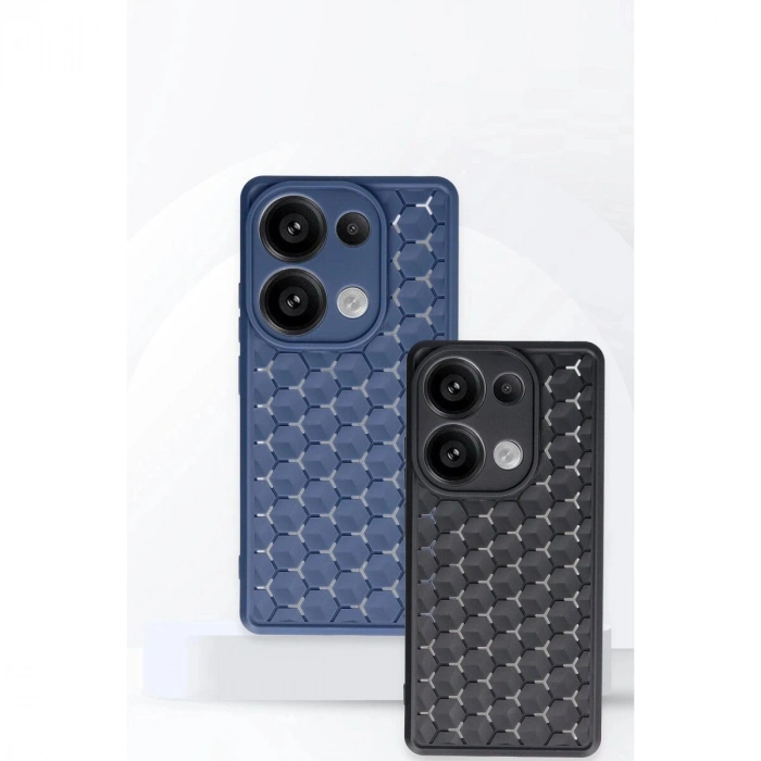 Note 13 Pro 5g Kılıf Petek  Kapak - Siyah
