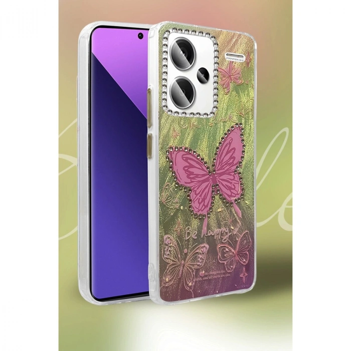 Note 13 Pro Plus Kılıf Blade Aynalı Desenli Kapak - Desen 4