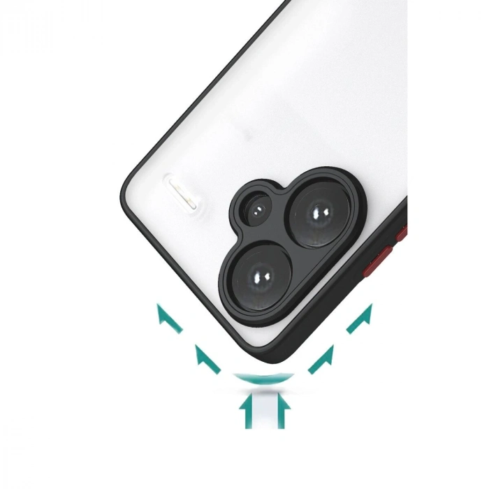 Note 13 Pro Plus Kılıf Montreal  Kapak - Siyah