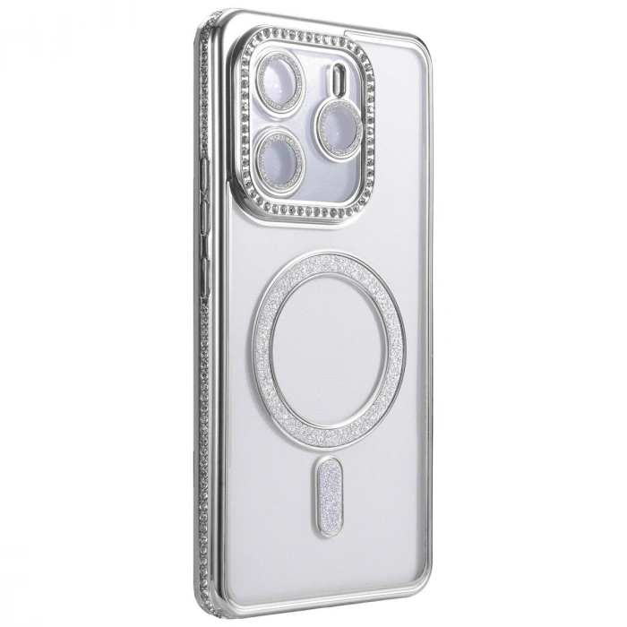 Note 14 4g Joke Simli Magneticsafe Kılıf - Gümüş